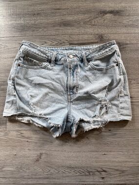 Old Navy Light Blue Distressed Denim Shorts